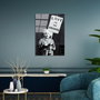 Wallity Cuadro Decorativo de Vidrio Templado Banksy UV-489 45 x 65 cm